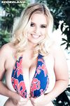 Chubby Codi Vore strips off bikini and plays with her huge tits and fat pussy