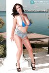 Big breasted fatty Eva Notty got erotic massage from a stud outdoors by the pool.
