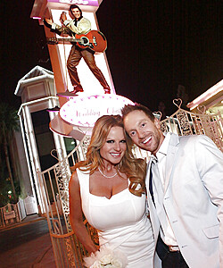 Big boobed chick Kelly Madison jerks off her husband on their wedding night