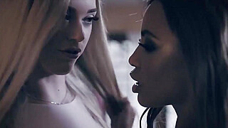 Jealous Ebony Girl Licks A Blonde Model (Ajaa Xxx, Anny Aurora) Big Boobs Porn Video