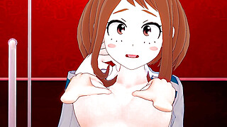 DEKU FUCKS OCHAKO AT A LOVE HOTEL (MY HERO ACADEMIA HENTAI) Big Boobs Porn Video