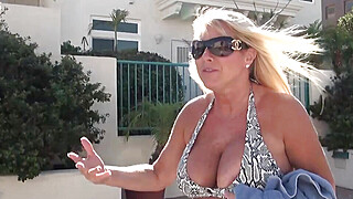Chubby Mom Taelor On The Beach Big Boobs Porn Video