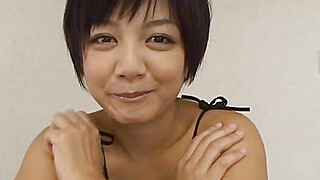 Japanese Cutie Meguru Kosaka With Short Hair Enjoys Giving A Blowjob Big Boobs Porn Video